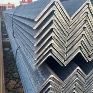 Side view of bundled Structural Angle Bars showing straightness and quality