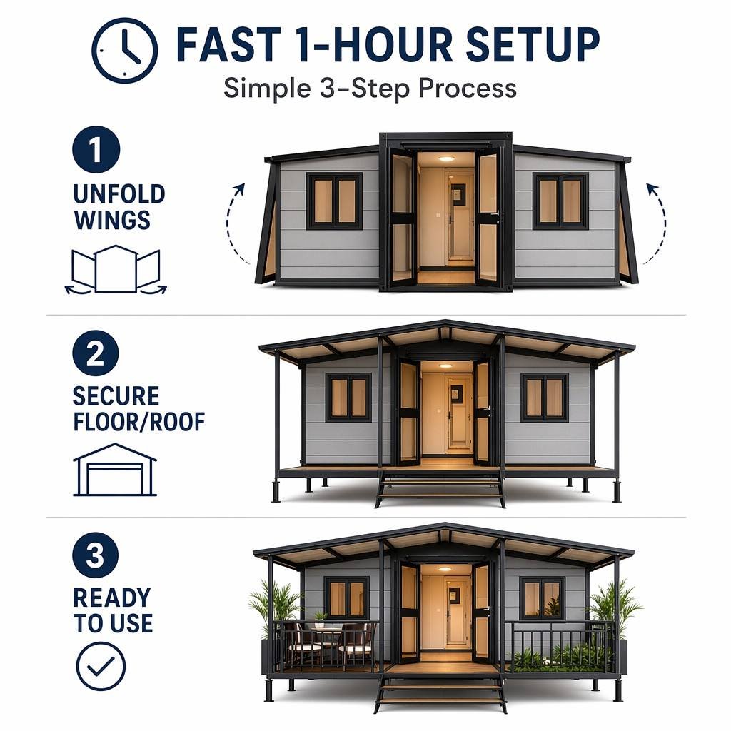 Expandable Folding Container House View 3